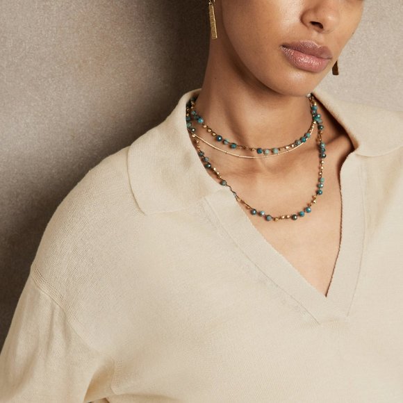 Banana Republic French Linen Black Johnny Collar Sweater - Picture 13 of 16